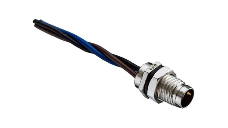 Złącze M8, męskie, PIN:3, gniazdo, proste, 60V 8-03PMMS-SF7001