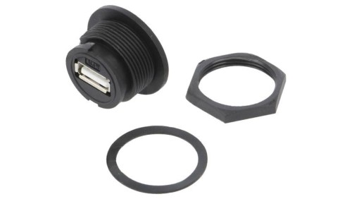 Złącze USB A, żeńskie, PIN:4, gniazdo, proste UA-20PMFP-LC7001