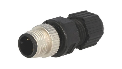 Złącze M12, męskie, PIN:3, wtyk, proste, 250V M12A-03BMMA-SL8001