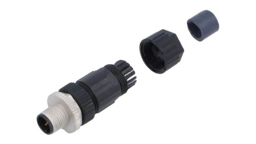 Złącze M12, męskie, PIN:5, wtyk, proste, 250V M12A-05BMMB-SL7001