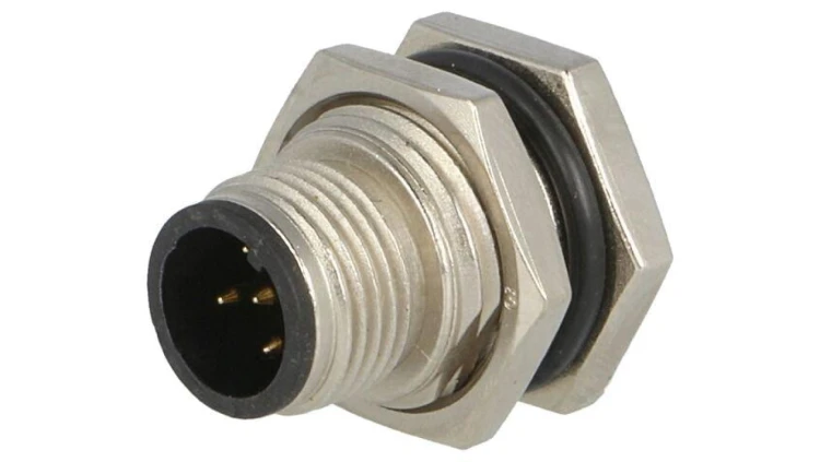 Złącze M12, męskie, PIN:5, gniazdo, proste, 60V M12A-05PMMP-SF8001