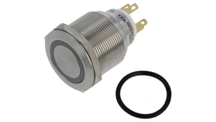 Przełącznik wandaloodporny Poz: 2 SPDT 3A220VAC 5A24VDC GQ25-L-11ZE/J/Y/12V/S