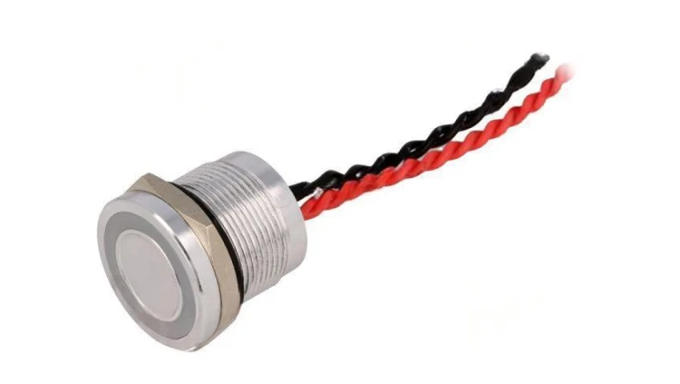 Przełącznik piezoelektryczny Poz: 2 SPST-NO 0,2A24VAC IP68 PS225P10Y01/R/12L