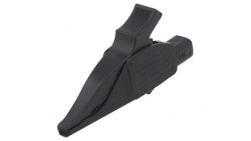 Zacisk krokodylkowy 19A czarny Zakr.chwyt: max.39,5mm 66.9561-21