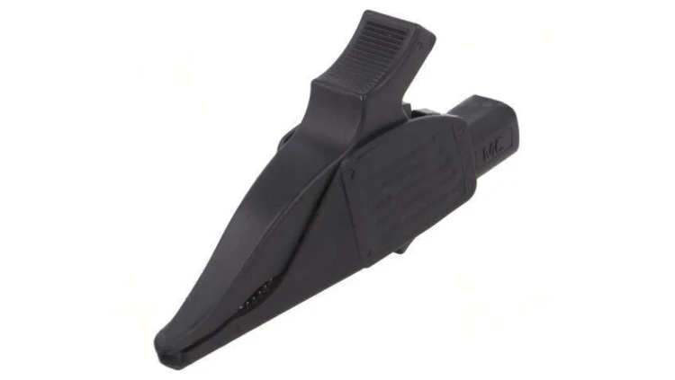 Zacisk krokodylkowy 19A czarny Zakr.chwyt: max.39,5mm 66.9561-21