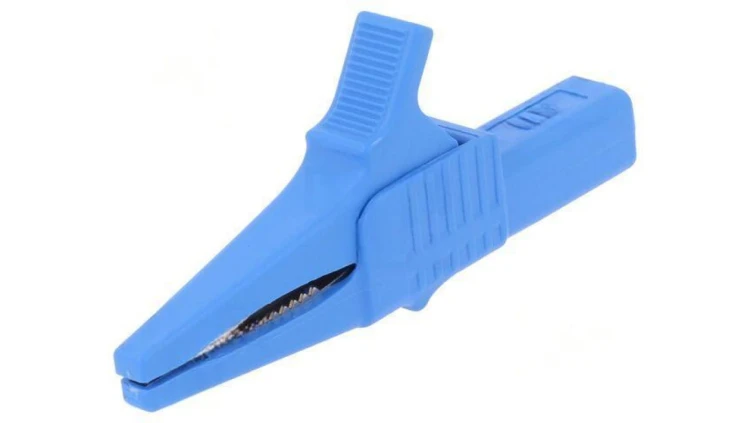 Zacisk krokodylkowy 32A 1kVDC niebieski Zakr.chwyt: max.20mm 66.9755-23