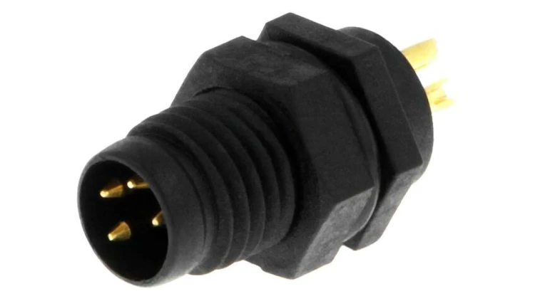Złącze M8, męskie, PIN:4, gniazdo, proste, 30V 8P-04PMMS-SF7001