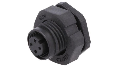Złącze M12, żeńskie, PIN:4, gniazdo,250V MSAP-04PFFP-SF8002