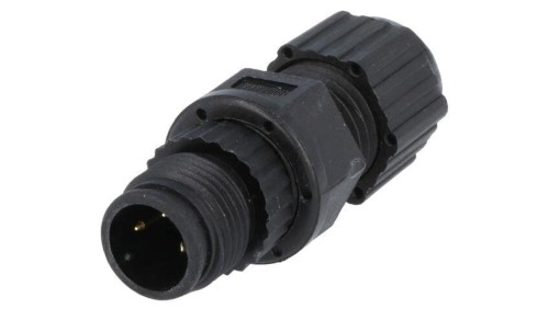 Złącze M12, męskie, PIN:3, wtyk, proste, 250V MSAP-03BMMA-SL8001