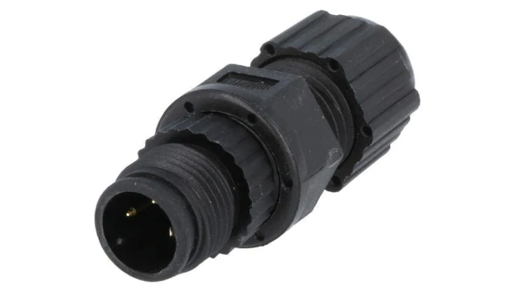 Złącze M12, męskie, PIN:3, wtyk, proste, 250V MSAP-03BMMA-SL8001