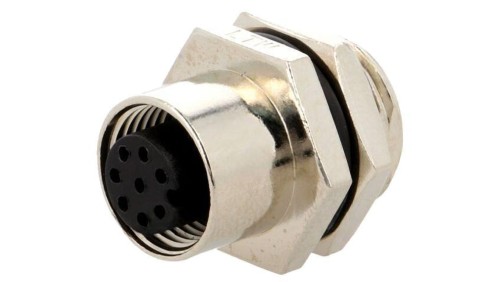 Złącze M12, żeńskie, PIN:8, gniazdo, proste, 30V M12A-08PFFS-SH8001