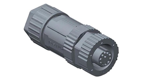 Złącze M12, żeńskie, PIN:4, wtyk, proste, 250V MSAP-04BFFA-SL8001