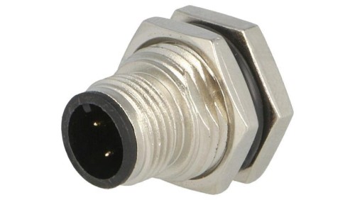 Złącze M12, męskie, PIN:4, gniazdo, proste, 250V M12A-04PMMS-SF8001