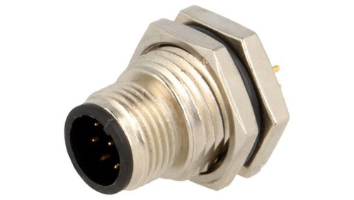 Złącze M12, męskie, PIN:8, gniazdo, proste, 30V M12A-08PMMP-SF8001