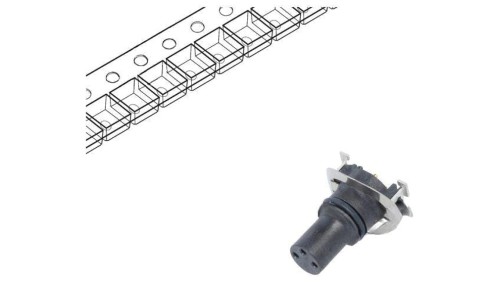 Złącze M8, żeńskie, PIN:3, gniazdo, pionowe, 60V M8S-03PFFT-EE0001