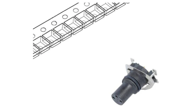 Złącze M8, żeńskie, PIN:3, gniazdo, pionowe, 60V M8S-03PFFT-EE0001