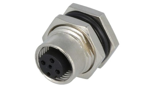 Złącze M12, żeńskie, PIN:5, gniazdo, proste, 60V M12A-05PFFP-SF8001