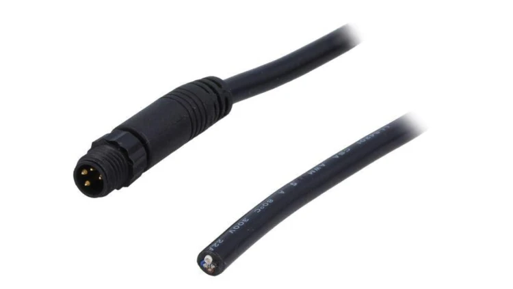 Złącze M8, męskie, PIN:4, wtyk, proste, 30V 8P-04AMMM-SL7A01
