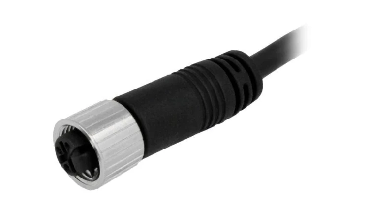 Złącze M12, żeńskie, PIN:3, wtyk, proste, 250V M12A-03BFFM-SL8D01