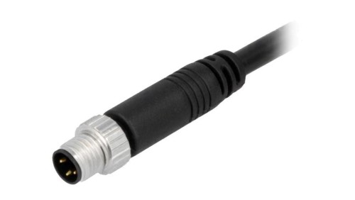 Złącze M8, męskie, PIN:3, wtyk, proste, 60V 8-03AMMM-SL7A05