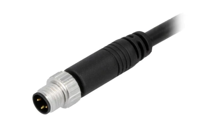 Złącze M8, męskie, PIN:3, wtyk, proste, 60V 8-03AMMM-SL7A05