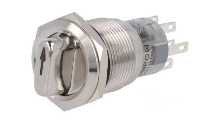 Przełącznik obrotowy Poz: 3 DP4T 0,5A220VAC 1A24VDC 50m LAS1-AGQ-22X/31/G/12V/S