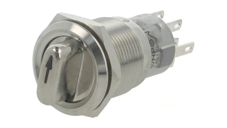 Przełącznik obrotowy Poz: 3 DP4T 0,5A220VAC 1A24VDC 50m LAS1-AGQ-22X/31/R/12V/S