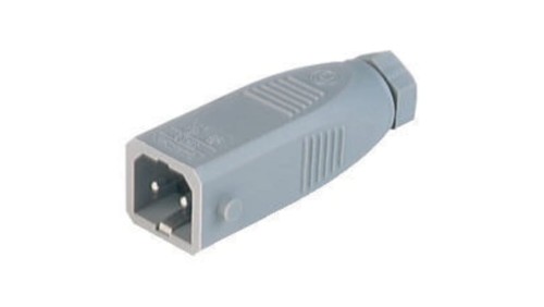 Złącze zasilające do samokonfekcjonowania seria ST prostokątne męskie proste 2-PIN+PE 230 VAC/DC 16 A AC/6 A DC STAS 2 930620106
