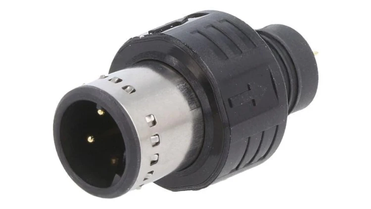 Złącze M12, męskie, PIN:4, wtyk,250V APPM-A04MAPAN-DS1
