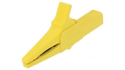 Zacisk krokodylkowy 32A 1kVDC żółty Zakr.chwyt: max.20mm 66.9755-24