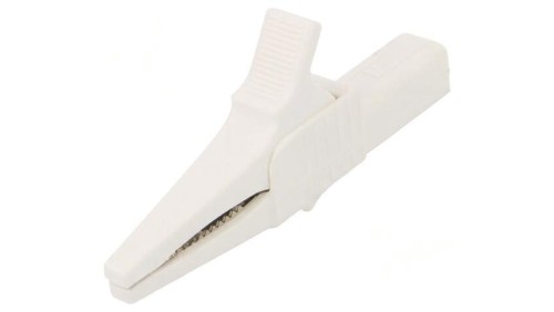 Zacisk krokodylkowy 32A 1kVDC biały Zakr.chwyt: max.20mm 66.9755-29