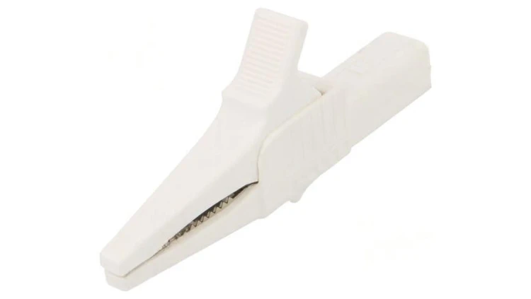 Zacisk krokodylkowy 32A 1kVDC biały Zakr.chwyt: max.20mm 66.9755-29