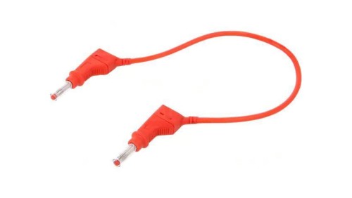 Przewód połączeniowy 32A wtyk bananowy 4mm,z obu stron 66.9407-02522