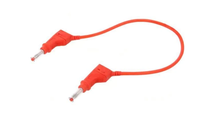 Przewód połączeniowy 32A wtyk bananowy 4mm,z obu stron 66.9407-02522