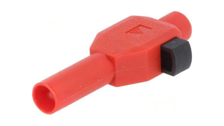 Złącze laboratoryjne bananowe 4mm wtyk 10A 600V czerwony 22.3007-22