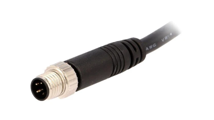 Złącze M8, męskie, PIN:4, wtyk, proste, 30V 8-04AMMM-SL7A01