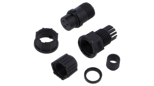 Złącze okrągłe, żeńskie, PIN:3, wtyk, proste BD-03BFFA-LL7001