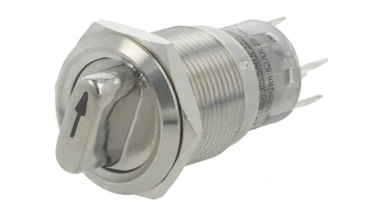 Przełącznik obrotowy Poz: 2 SPDT 0,5A220VAC 1A24VDC 50m LAS1-AGQ-11X/23/G/12V/S