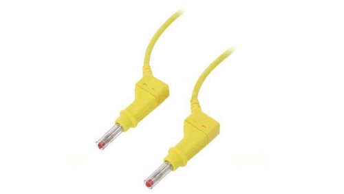Przewód połączeniowy 32A wtyk bananowy 4mm,z obu stron Dł: 1m 66.9407-10024