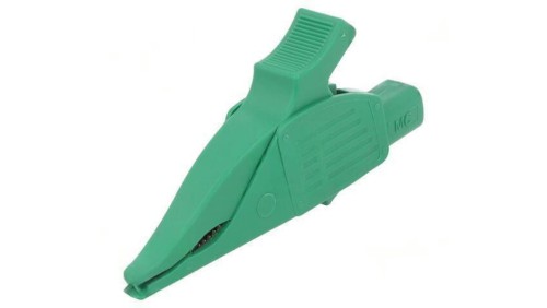 Zacisk krokodylkowy 32A 1kVDC zielony Zakr.chwyt: max.30mm 66.9575-25