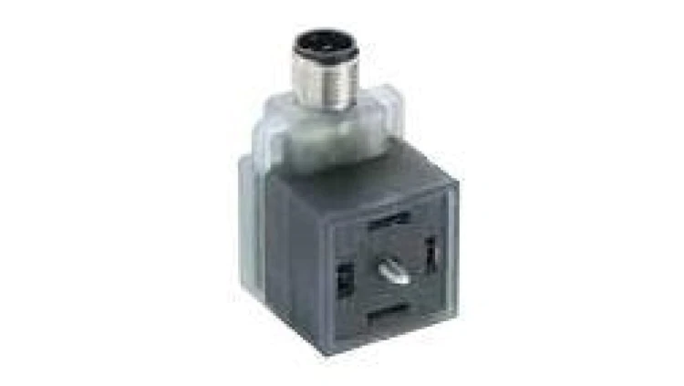 Adapter męski kątowy M12 DIN wtyk 3-PIN VAD 1F-4-3-M12-5 30567