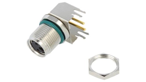 Złącze M8, żeńskie, PIN:2, kątowe 90, 60V M8AS-02PFFR-SF8001