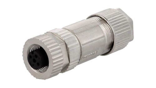 Złącze M12, żeńskie, PIN:5, wtyk, proste, 250V MSAS-05BFFB-SL7001