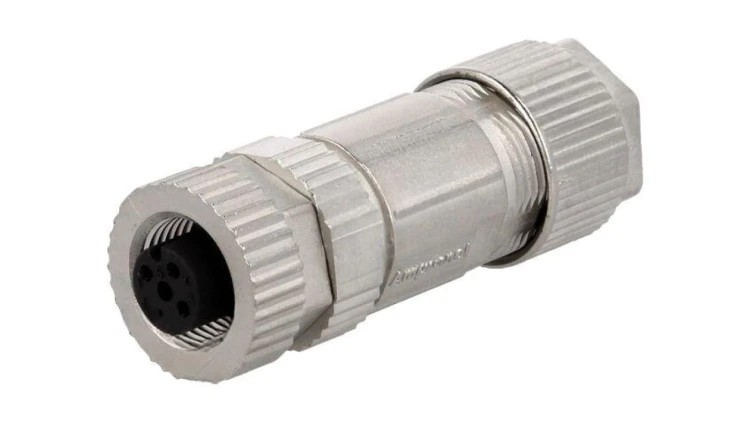 Złącze M12, żeńskie, PIN:5, wtyk, proste, 250V MSAS-05BFFB-SL7001