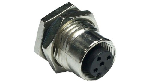 Złącze M12, żeńskie, PIN:4, gniazdo M12D-04PFFS-SF8001