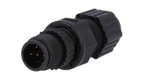 Złącze M12, męskie, PIN:5, wtyk, proste, 250V MSAP-05BMMA-SL8001
