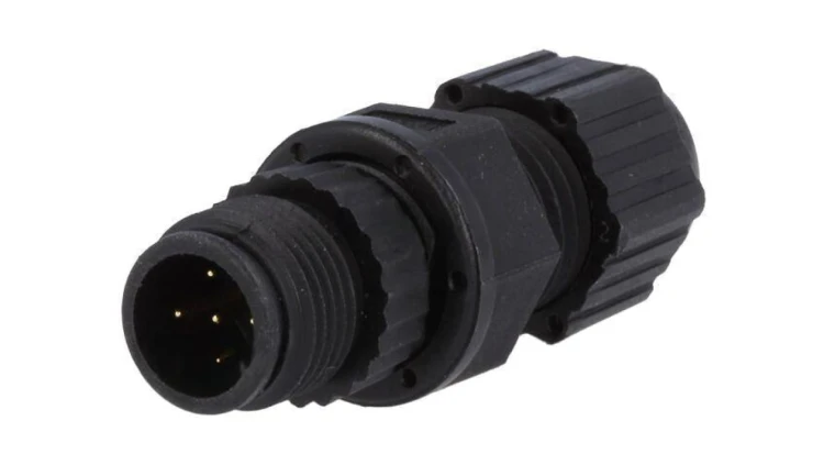 Złącze M12, męskie, PIN:5, wtyk, proste, 250V MSAP-05BMMA-SL8001