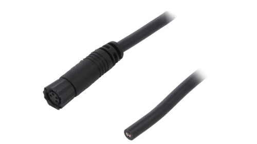 Złącze M8, żeńskie, PIN:4, wtyk, proste, 30V 8P-04AFFM-SL7A02
