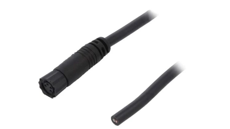 Złącze M8, żeńskie, PIN:4, wtyk, proste, 30V 8P-04AFFM-SL7A02