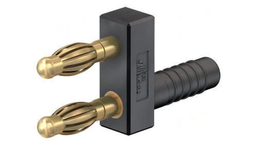 Złącze laboratoryjne bananowe 4mm mostek zwierny 32A czarny 64.9301-21
